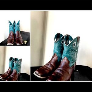 Ariat Girls Teal CowGirl boots